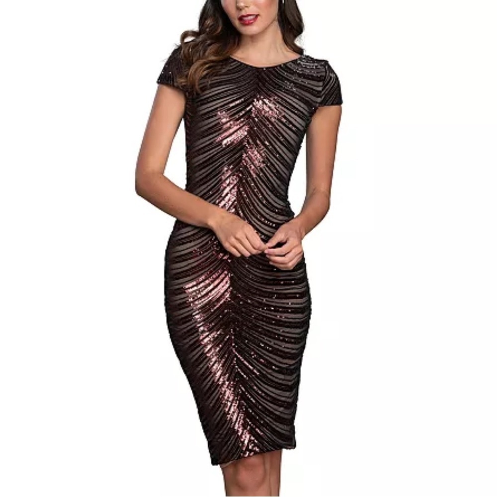 Dress, the population medium NWT Marcella shuffle bodycon dress - Picture 14 of 16